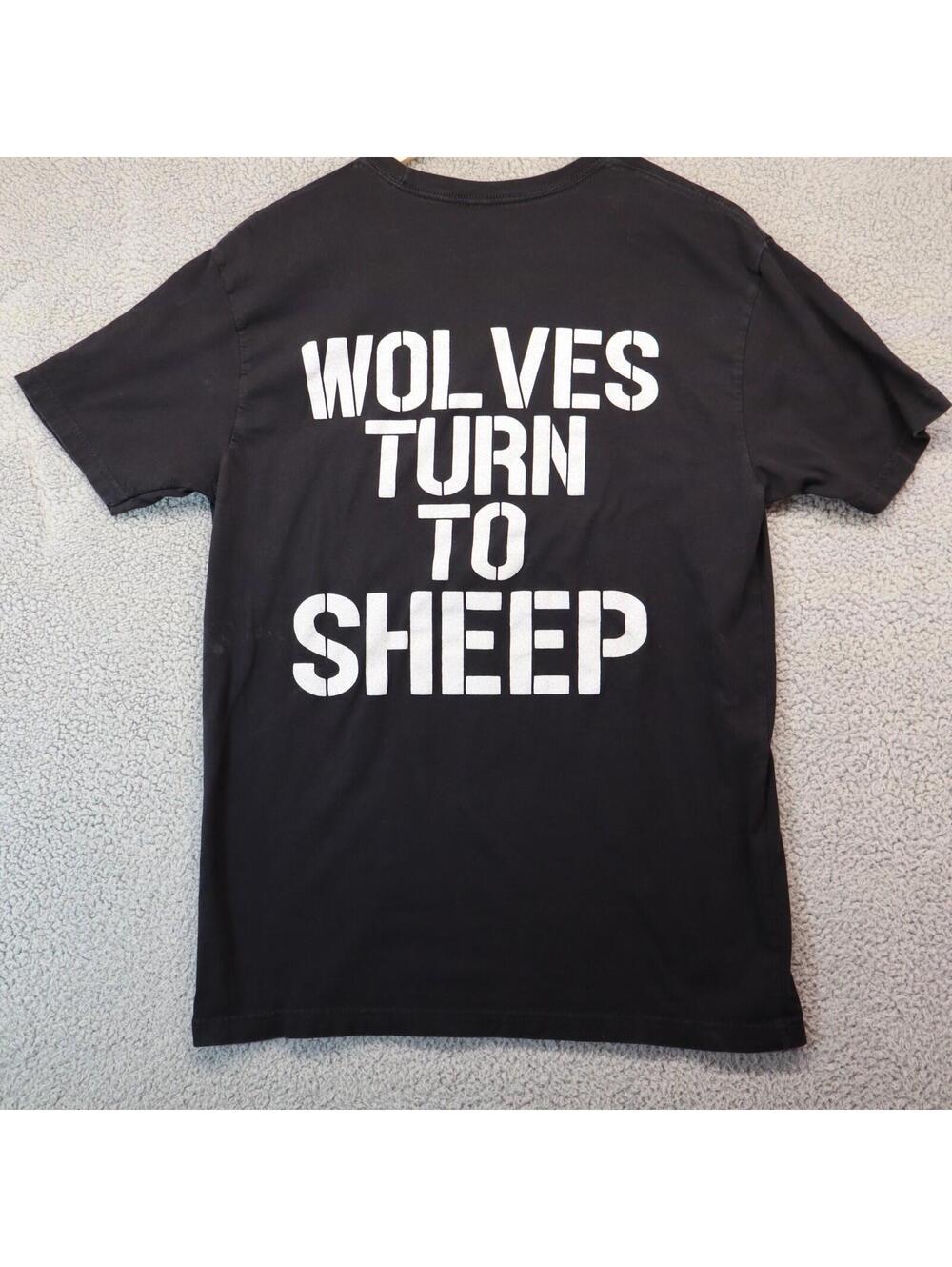 War of Ages Shirt Large Wolves turn to Sheep Christian Metal